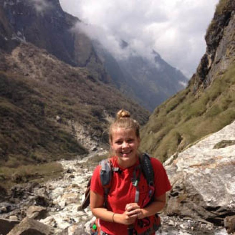 Kelsey C in Nepal Kelsey C in Nepal